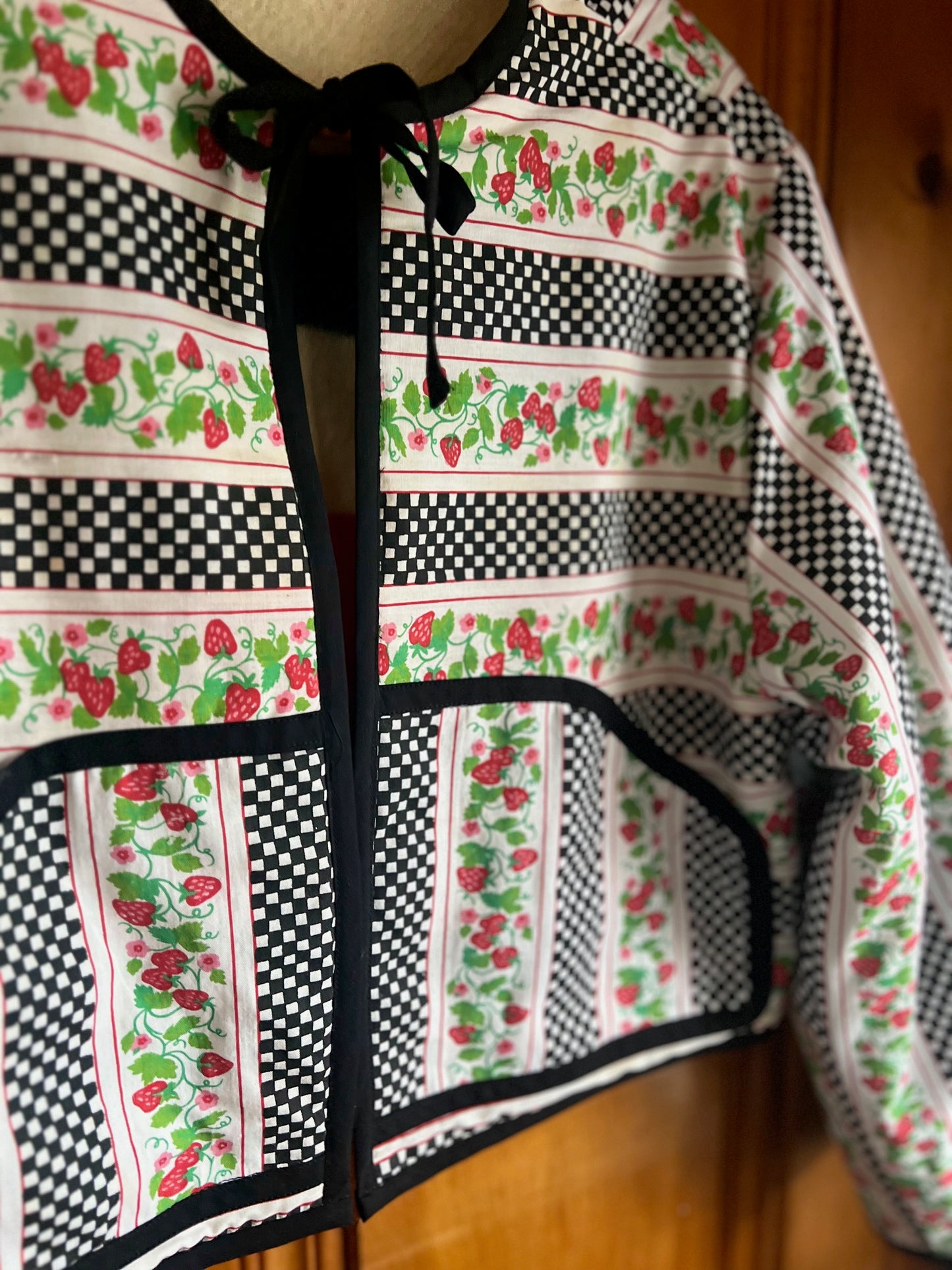 Homebody Crop Blanket Coat / Reversable